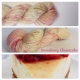 "Strawberry Cheesecake" Single fingering Alpaga Rose Fiber 
