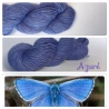"Azuré" Single fingering Alpaga Rose Fiber 