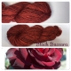 "Black Baccara" Single fingering Alpaga Rose Fiber 