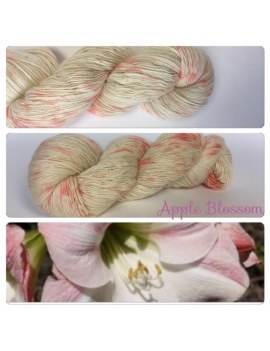 "Apple Blossom" Single fingering Alpaga Rose Fiber 