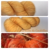 "Citrouille de Cendrillon"Fil fingering Alpaga Rose Fibre 