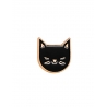 "Tête de minou Noir" Pins