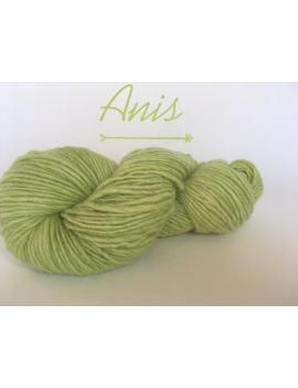 "Anis" Fil Single Bulky (Lopi) 50 % fine alpaga 50 % Mouton Ile de France