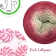 "Pink Lollipops" Single fingering Alpaga Soie Angelina  (long gradient yarn cake) 