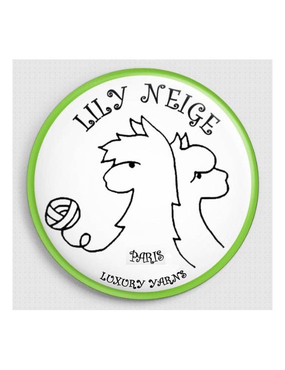 Badge Lily Neige