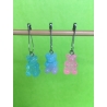 "Bonbons Oursons Bicolores Paillettes" lot de 3 Anneaux marqueurs Amovibles