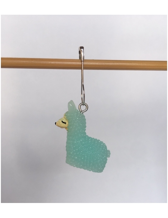 "Green Alpaca" Removable Stitch Marker