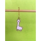 "Cute White Alpaca" Removable Stitch Marker