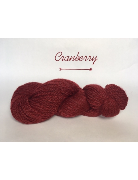 "Cranberry" Fil DK Baby Alpaga/Ile de France