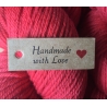 "Hand Made With Love" Etiquette Carton Kraft