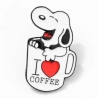 "Snoopy I Love Coffee" Pins