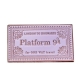 "Platform 9 3/4 One Way Travel" Pins Harry Potter