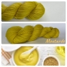 "Moutarde" Fil Mérinos Alpaga & Nylon